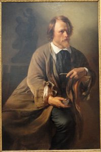 Portret rzeźbiarza Jensa Adolfa Jerichau, męża artysty
